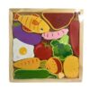 Puzzle drewniane jedzenie 222 06812 - obrazek 2