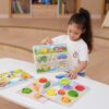 VIGA Drewniane Puzzle Układanka Montessori 2w1 Figurki Pojazdy - obrazek 6