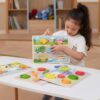 VIGA Drewniane Puzzle Układanka Montessori 2w1 Figurki Pojazdy - obrazek 7