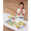 VIGA Drewniane Puzzle Układanka Montessori 2w1 Figurki Pojazdy - obrazek 10