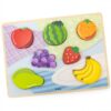 VIGA Drewniane Puzzle Układanka Montessori 2w1 Figurki Owoce - obrazek 12