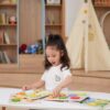 VIGA Drewniane Puzzle Układanka Montessori 2w1 Figurki Owoce - obrazek 8