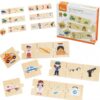 VIGA Zestaw Drewniana Układanka Puzzle Dopasuj Zawody z Narzędziami - obrazek 2