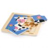 VIGA Poręczne Drewniane Puzzle Krówka - obrazek 3