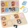 CLASSIC WORLD Drewniane Puzzle Numeryczne Cyferki Montessori 11 el. - obrazek 2