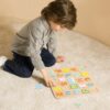 CLASSIC WORLD Drewniane Puzzle Montessori Układanka Nauka Alfabetu Liter Słów 27 el. - obrazek 3