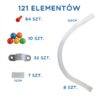 MASTERKIDZ System Rur Do Tablicy STEM 121 elementów - obrazek 2