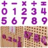MASTERKIDZ Zestaw Cyferek i Znaków do Nauki Liczenia i Matematyki do Paneli Ściennych STEM 82 el. - obrazek 2