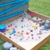 MASTERKIDZ Zestaw XXL STEM WALL 2w1 Tablica Kreatywna z Piaskownicą - obrazek 3