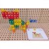 MASTERKIDZ Zestaw Geometrycznych Kształtów Klocków do Paneli Ściennych STEM 260 el. - obrazek 3