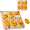 MASTERKIDZ Tablica do Nauki Emocji Drewniane Jajka jaki Humor? - obrazek 2