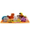 Tooky Toy Drewniane Puzzle Zwierzątka Dom Dopasuj Kształty - obrazek 5