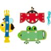 Tooky Toy Drewniana Tablica Edukacyjna Sorter Trening Ćwiczenia Sznurek Guzik Klamerka - obrazek 4
