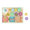 TOOKY TOY Tablica Manipulacyjna Zamki Zębatki Sorter Zegar - obrazek 3