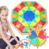 TOOKY TOY  Puzzle Ośmiokątne Drewniana Mozaika Edukacyjna (73el.) - obrazek 4