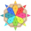 TOOKY TOY  Puzzle Ośmiokątne Drewniana Mozaika Edukacyjna (73el.) - obrazek 10