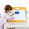 TOOKY TOY Tablica Edukacyjna 2w1 Magnetyczna Kredowa dla Dzieci Magnesy Gąbka 6 el. - obrazek 4