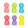 KX3508 Klocki drewniane edukacyjne układanka tęcza puzzle montessori tęcza kolorowe - obrazek 6