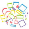KX3508 Klocki drewniane edukacyjne układanka tęcza puzzle montessori tęcza kolorowe - obrazek 8