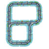 KX3822 Tor samochodowy puzzle policja pojazdy miasto 47 elementów - obrazek 5