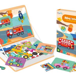KX5428 Układanka puzzle magnetyczne środki transportu