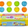 KX5966 Puzzle klocki jajka 12 szt wytłaczanka  Montessori kształty i kolory - obrazek 3