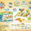 KX7838_2 Puzzle Klocki w walizce 4w1 + wkrętarka 181 el. - obrazek 2
