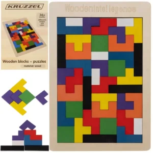 ND12_17470 Układanka drewniana- puzzle/ tetris Kruzzel 22667 5900779947351