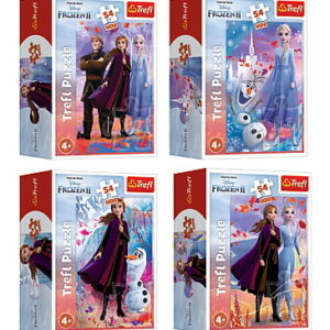 ND17_PU-8880 Puzzle 54 Mini W świecie Anny i Elsy 19637,19638,19639,19640 54173 Trefl p240 Cena za 1szt