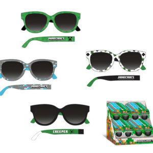 ND17_ZB-169350 Okulary przeciwsłoneczne 4 wzory Minecraft MC00027 Kids Euroswan mix cena za 1 szt