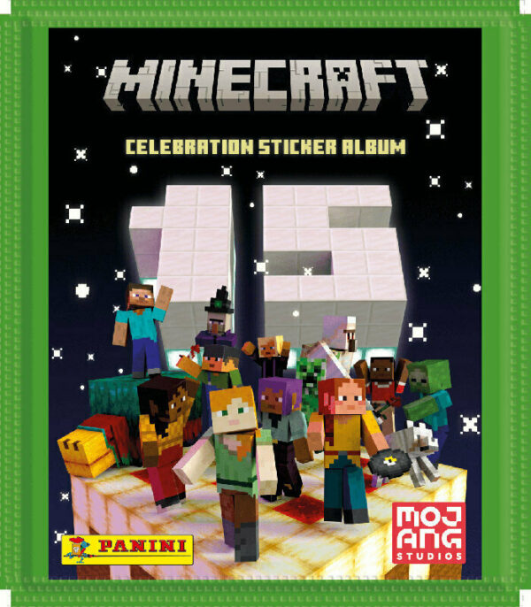 ND17_ZB-172367 Minecraft Saszetka z naklejkami 5 sztuk 01576 PANINI