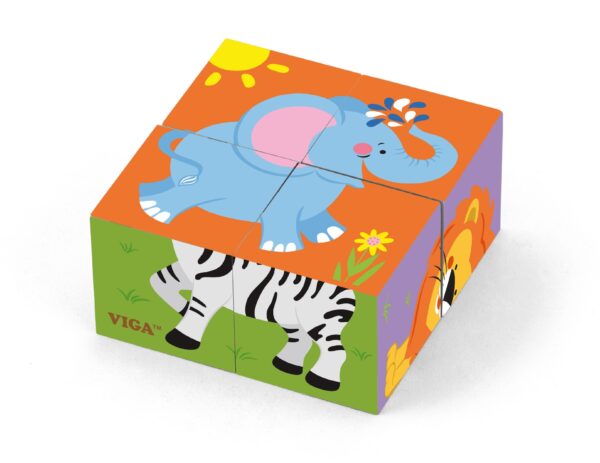 ND18_0960 Viga 50836 Kostki puzzle - zoo