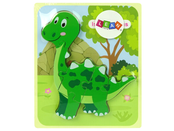 ND24_10345 Drewniane Puzzle Dinozaur Isanosaurus Zielony 5904665991848