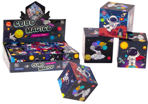 ND24_18360 Magiczna Kostka Układanka Edukacyjna Kosmos Puzzle Gra Logiczna 5905991016090