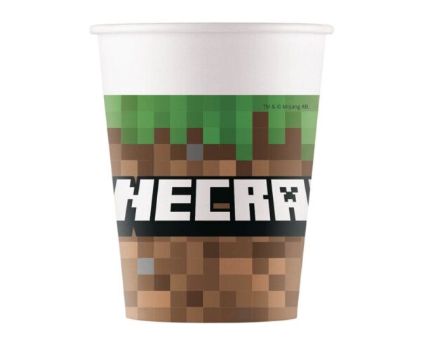 ND39_530080 KUBEK PAP 200ML MINECRAFT GO OP8SZT FOL