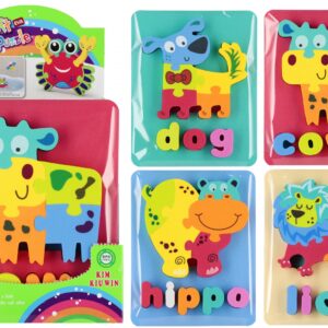 ND39_545663 PUZZLE PIAN ZWIERZ 16X20X2 MIX4 MC 12/144/288