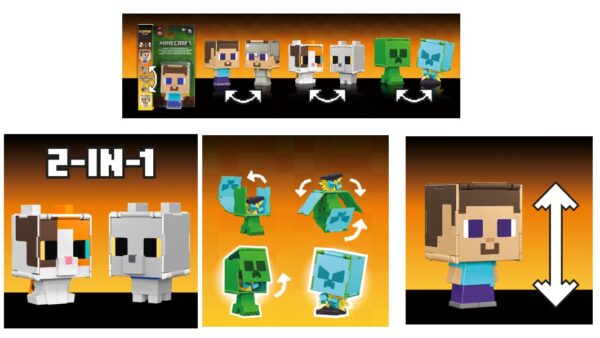 ND39_554965 MINECRAFT FIGURKA Z TRAKSFOR 2W1 MIX HTL43 PUD5
