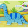ND24_10340 Drewniane Puzzle Dinozaur Brachiosaur Niebieski 5904665991794 - obrazek 2