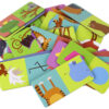 ND24_16515 Gra Logiczna Puzzle Dwustronne Domino Zwierzęta 10cm x 5cm 28 El. 5905884450246 - obrazek 3