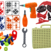 ND24_17929 Klocki Puzzle Konstrukcyjne 3D DIY Dinozaury Rozkręcanie Wiertarka 5905991007791 - obrazek 4