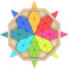 TOOKY TOY  Puzzle Ośmiokątne Drewniana Mozaika Edukacyjna (73el.) - obrazek 2