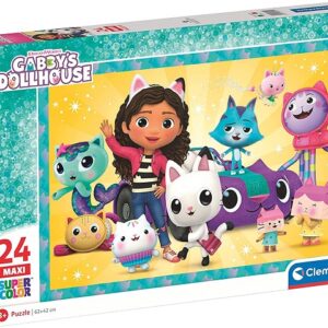 CLE puzzle 24 maxi SuperKolor Domek Gabby 28521