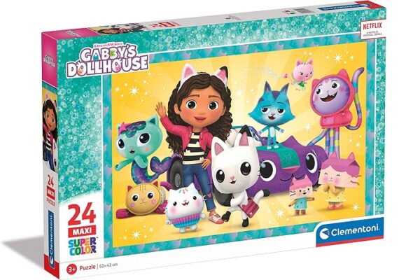 CLE puzzle 24 maxi SuperKolor Domek Gabby 28521