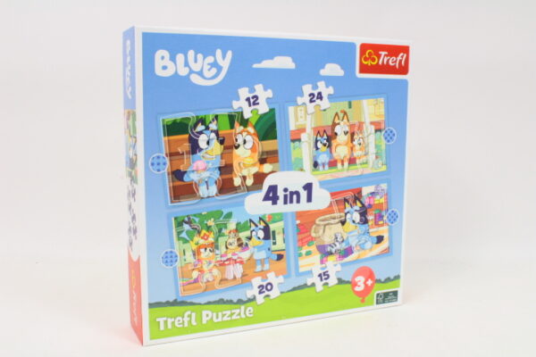 PUZZLE 4w1 Bluey i jego świat 34637