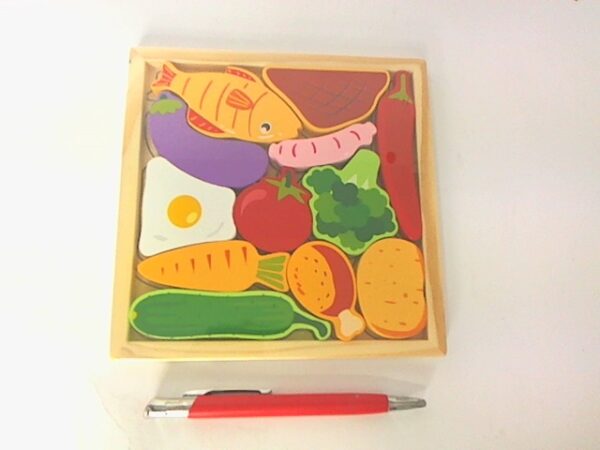 Puzzle drewniane jedzenie 222 06812