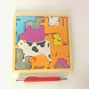 Puzzle drewniane zwierzęta domowe 218 06843