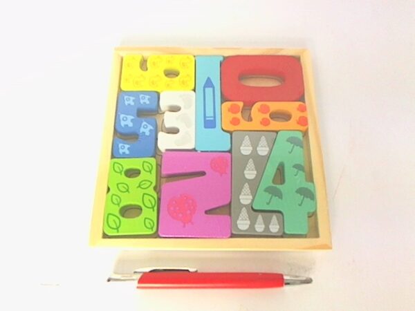 Puzzle drewniane cyferki 223 06867