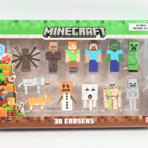MINECRAFT 3D Erasers 12pack DeluxeBox 10951