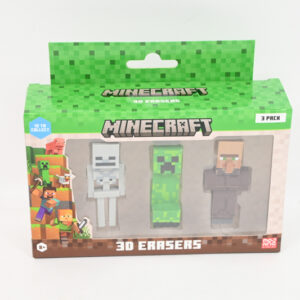 MINECRAFT 3D Erasers 3pack D 14256