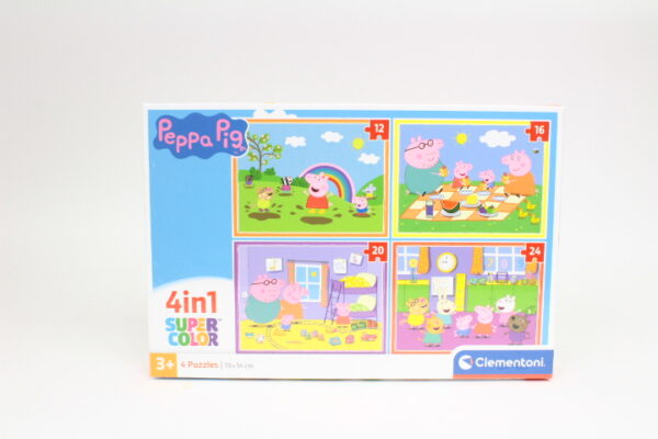 CLE puzzle 4w1 SuperKolor Świnka Peppa 21516
